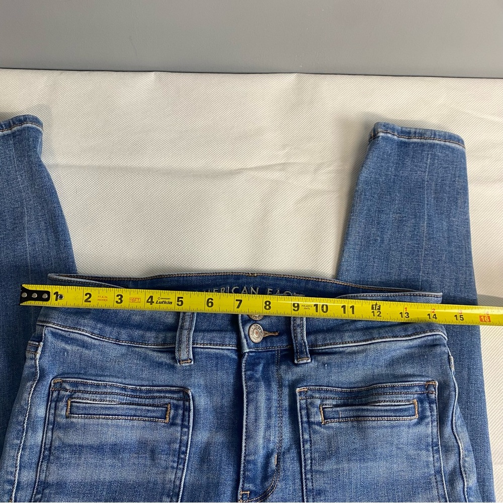 American Eagle Jeans Sz 6 Next Level Stretch High-Waisted Jegging Skinny - Picture 12 of 16